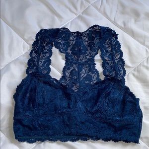 navy/dark blue bralette